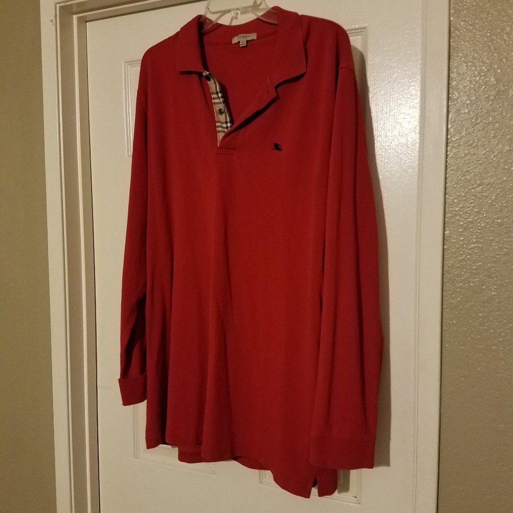 Burberry long sleeve polo